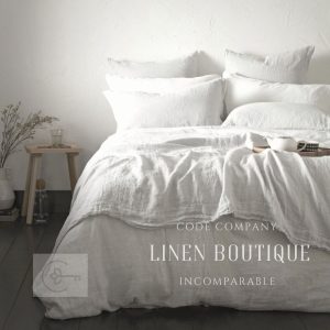 Cubreplumón Lino100% Francés Blanco LIN SAC