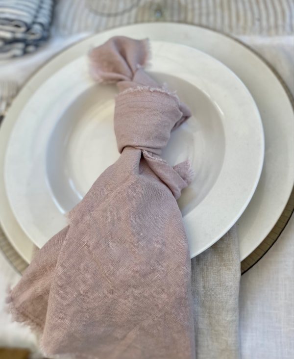 Servilleta Lino100% Francés Desflecada ARTISAN - Imagen 11