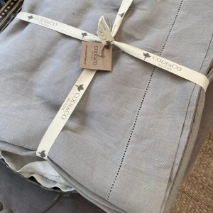 Mantel Lino100% Francés Hemstitch MARNE - Fume