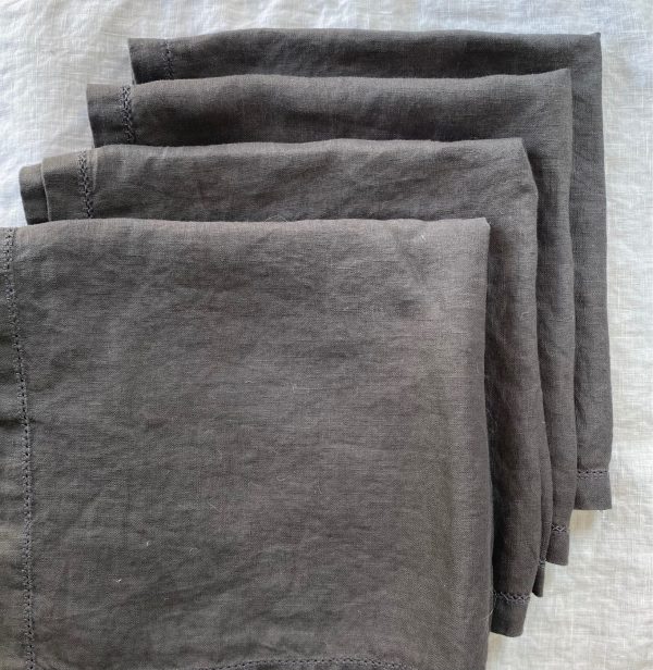 Servilleta Lino100% Francés Hemstitch DOT - Imagen 10