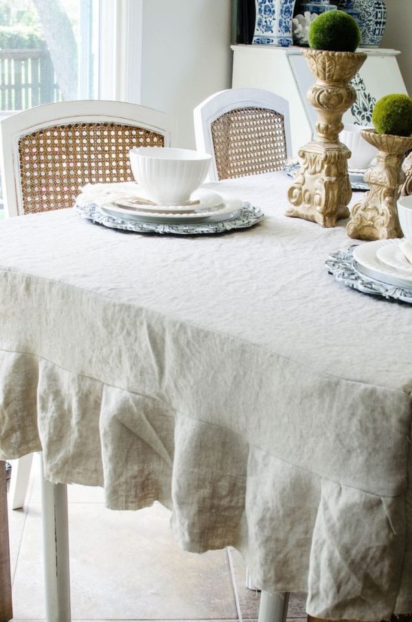 Mantel Lino 100% Francés Blonda SEINE - Imagen 7