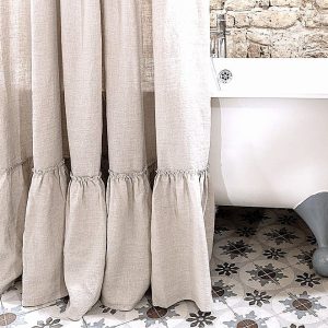 Cortina Baño Lino100% MUSA
