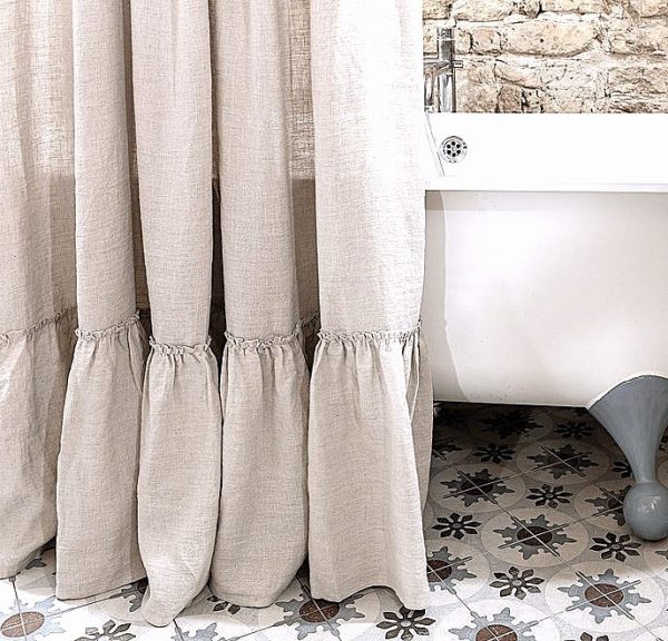 Cortina Baño Lino100% MUSA