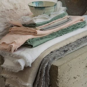 Servilleta Lino100% Francés Desflecada ARTISAN