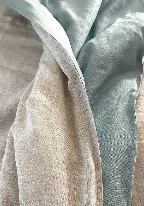Piecera Lino Francés/Europeo VISAGE Reversible - Imagen 6