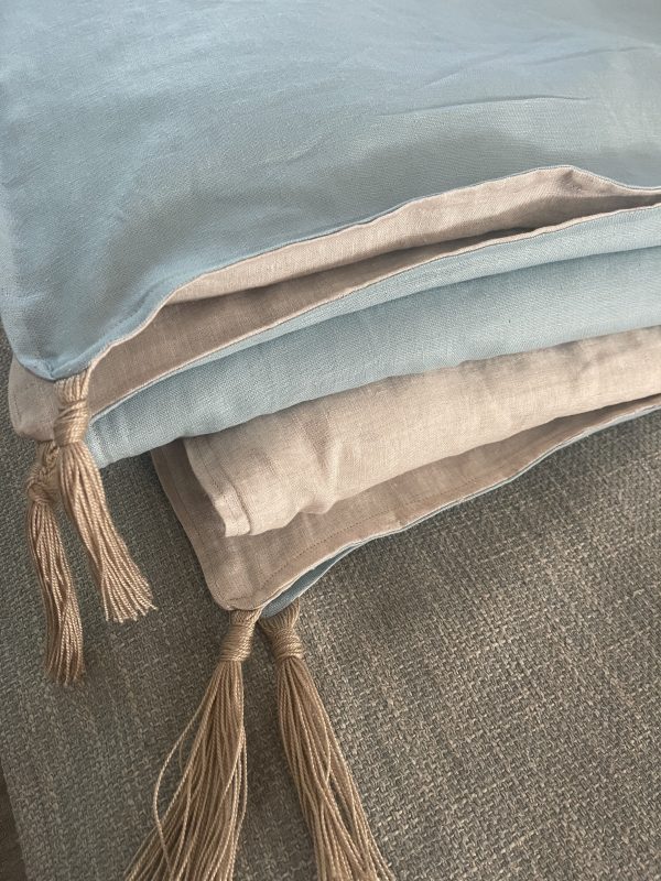 Piecera Lino Francés/Europeo VISAGE Reversible - Imagen 5