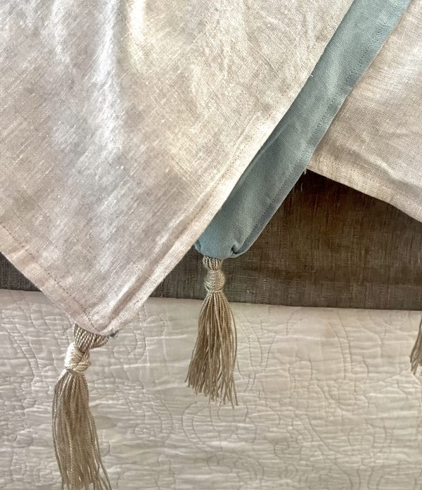 Piecera Lino Francés/Europeo VISAGE Reversible - Imagen 4