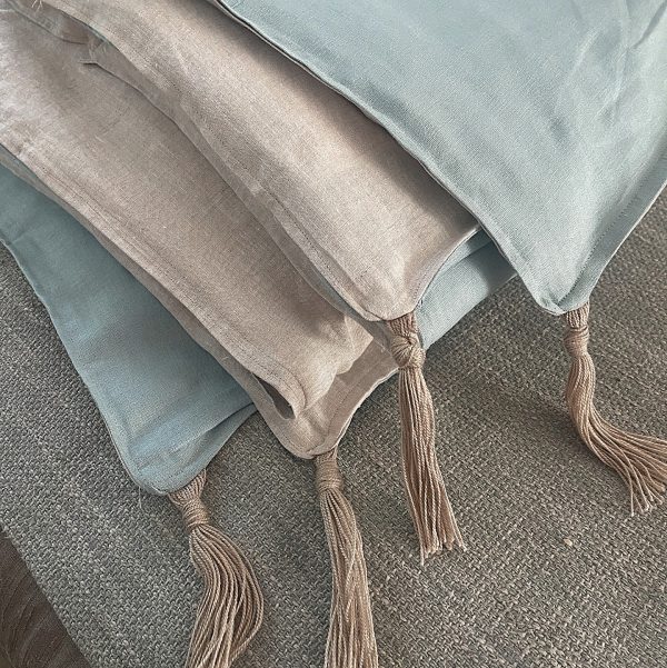 Piecera Lino Francés/Europeo VISAGE Reversible - Imagen 2
